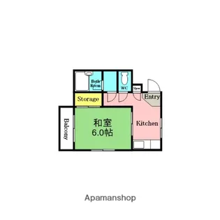 FRIENDVILLA【3-B号室】の間取り