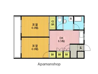 領家コープマンション【603号室】の間取り