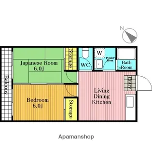 平田コーポ【101号室】の間取り