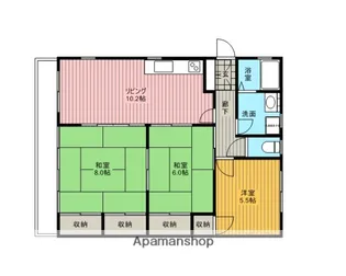 ライフピア山田【203号室】の間取り