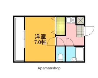 第6秋葉ビル【206号室】の間取り