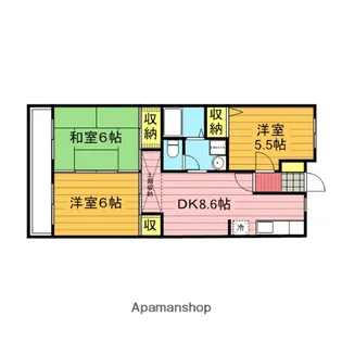 モアアメニティ南与野【103号室】の間取り