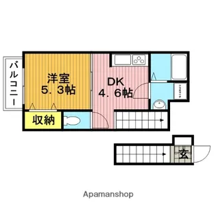コンフォート ハナブサ【2階】の間取り