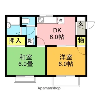 エムハイツ鈴谷Ⅱ【203号室】の間取り
