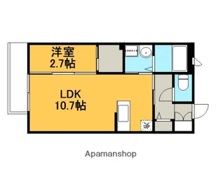 グラシュートロワ【205号室】の間取り