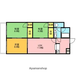 メゾン・プリムベール【3階】の間取り