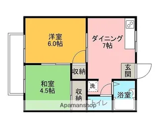 フジタハイツ【202号室】の間取り