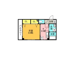 エスペランサ北浦和【101号室号室】の間取り
