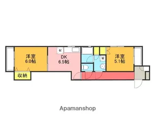 グレイダル常盤【3階】の間取り