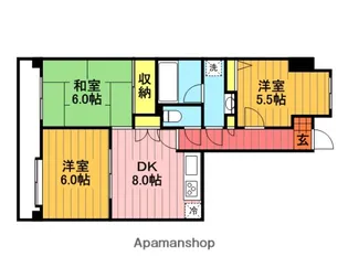 パークスクエア浦和埼大通り【504号室】の間取り