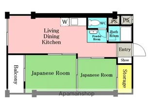 浦和コーポラス【2階】の間取り