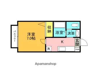 サウスコースト【105号室】の間取り