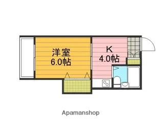 第二スカイコーポ【302号室】の間取り