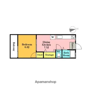 小倉ハイム【102号室】の間取り