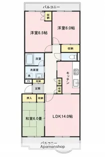 北浦和パークハウス【2階】の間取り