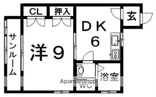 ツインハイツ元町【101号室】の間取り