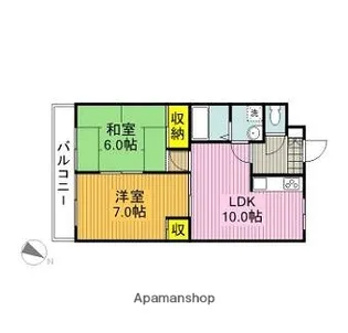 浦和テアールハイツ【1階】の間取り