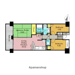 浦和常盤パーク・ホームズ【3階】の間取り