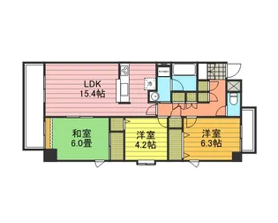 プロスペクト浦和常盤【1階】の間取り