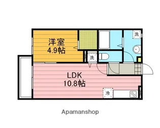 1LDKの間取り画像