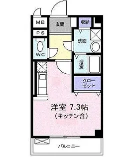 アストル領家【3階】の間取り