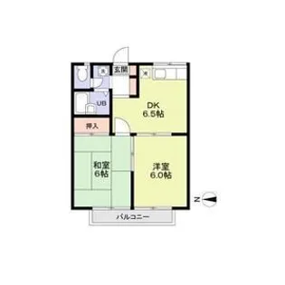 エステートピアこうやまII【2階】の間取り