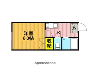 橋爪ハイツ【1階】の間取り