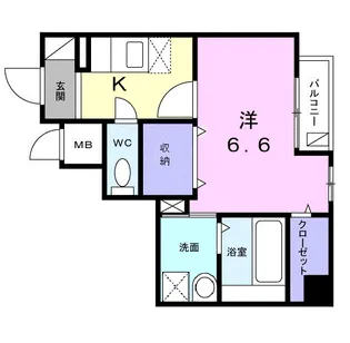 GRANDEUR南与野【3階】の間取り