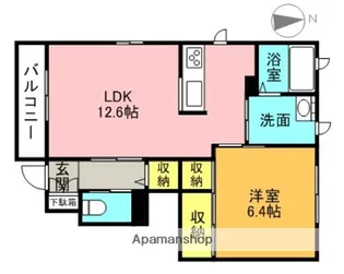 レフィナード【101号室】の間取り