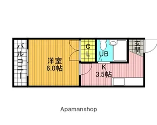 しずかハイツ【206号室】の間取り