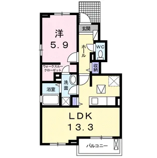 コトーブリアン【1階】の間取り