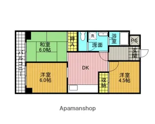 新田第6ハイツ【403号室】の間取り