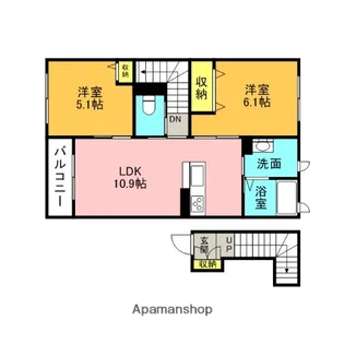 グランコート木崎【201号室】の間取り
