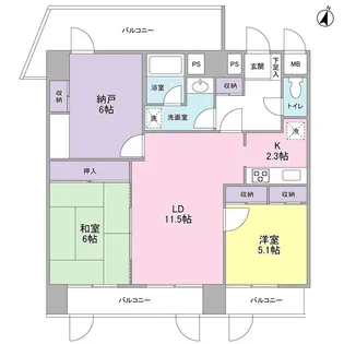 元町イグレット【2階】の間取り