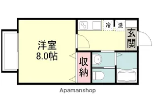 ルミエールB【203号室】の間取り