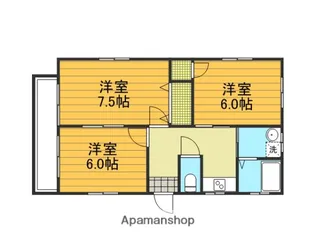 ルミアン中里【201号室】の間取り