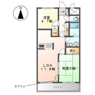 キャッスルアネックス【2階】の間取り