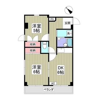 三ツ和マンション【304号室】の間取り