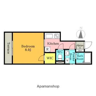 SMILE Ⅰ【205号室】の間取り