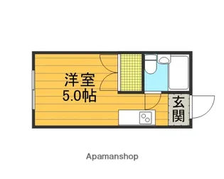 コーポ領家【102号室】の間取り