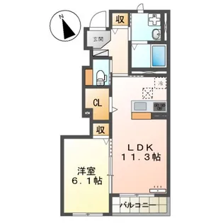 FRANGIA(フランジア)【1階】の間取り