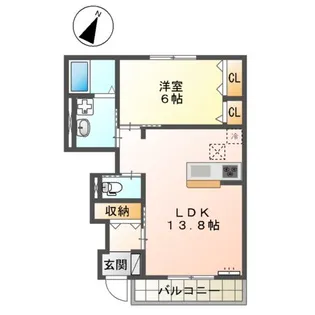 ルミエール【1階】の間取り
