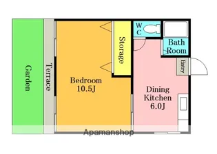 ハウス金子【1階】の間取り