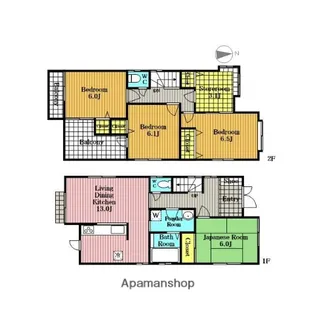 埼玉県さいたま市浦和区大東1丁目【一戸建】の間取り