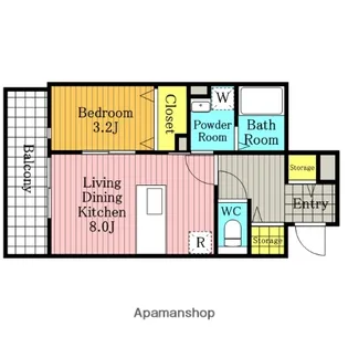 ル・プルミエ【102号室】の間取り