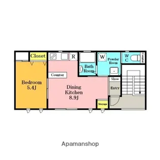 ウイング常盤【3F号室】の間取り