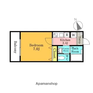 コンフォートレジデンス所沢【102号室】の間取り