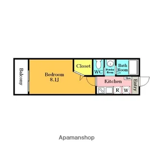 キャメルみずほ台ノア【203号室】の間取り