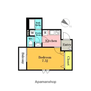 K−ルミエールⅡ【105号室】の間取り