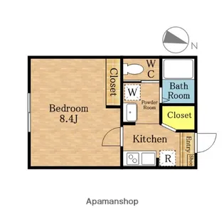 ラフィーネ所沢【202号室】の間取り